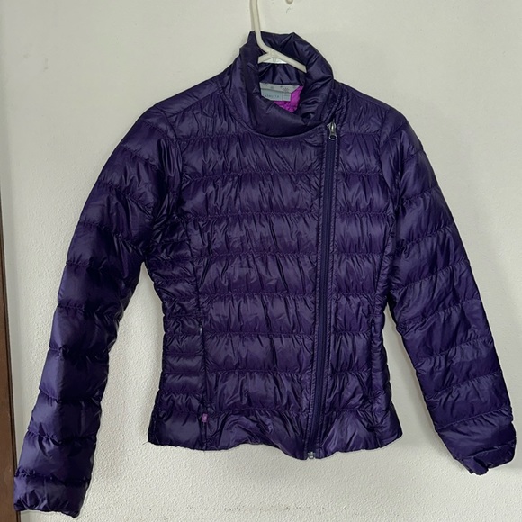 ATHLETA Puffer Zip Jacket Goose Down “Downalicious” Size XS - Picture 1 of 12